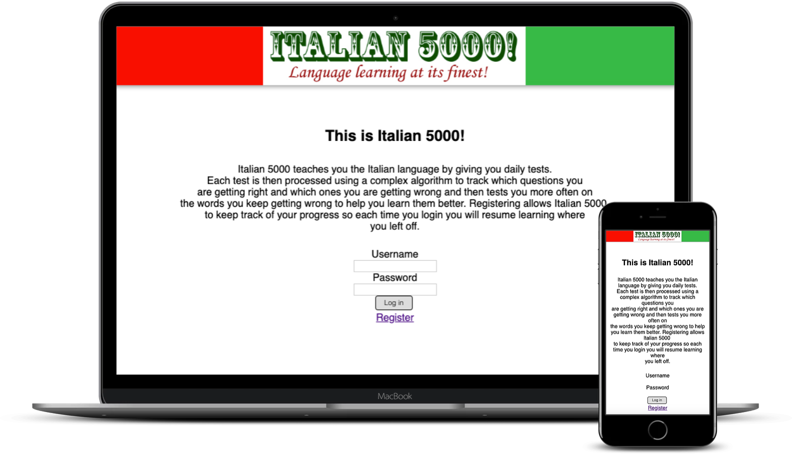 frenchMate landingpage