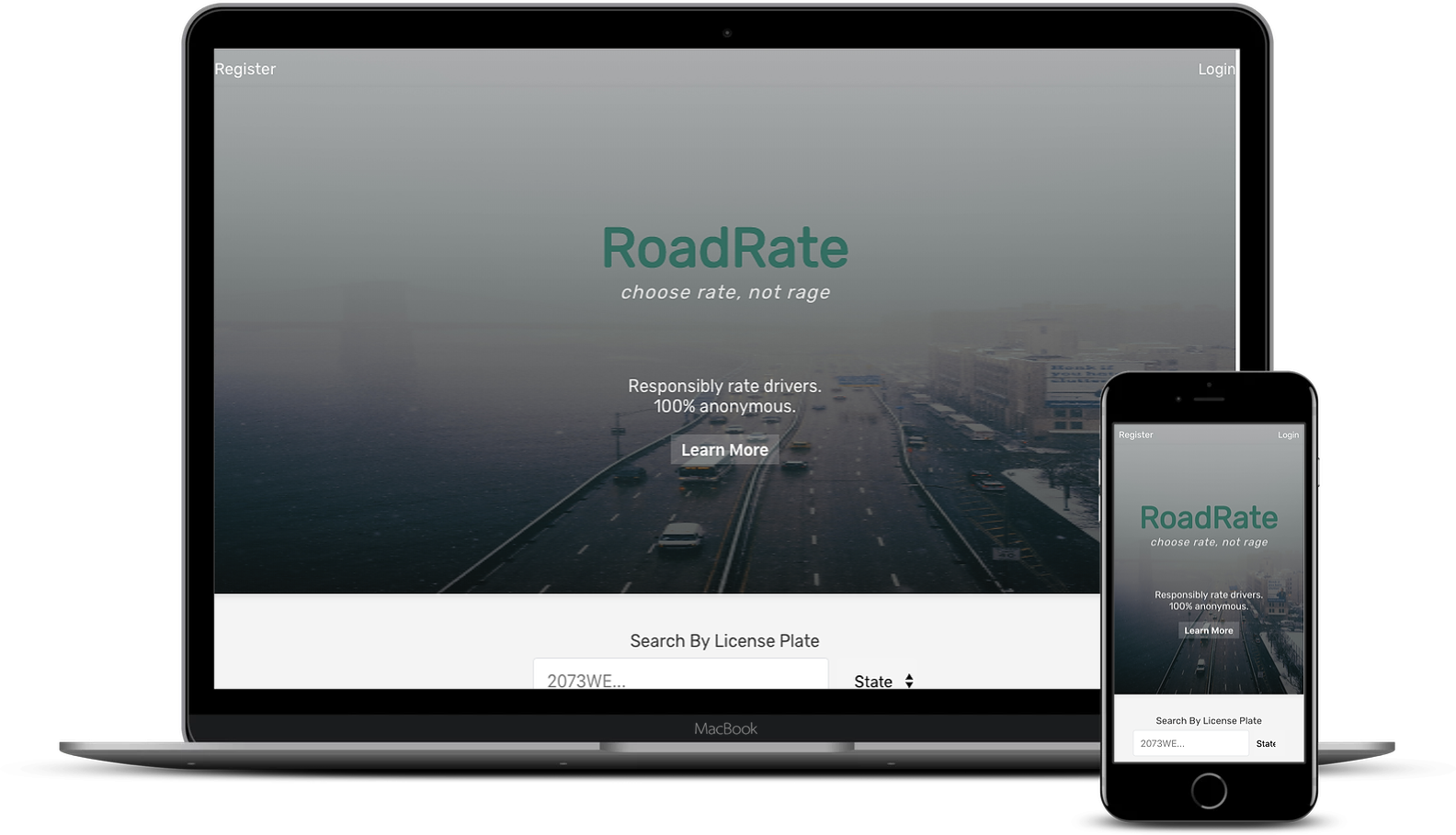 roadRate dashboard